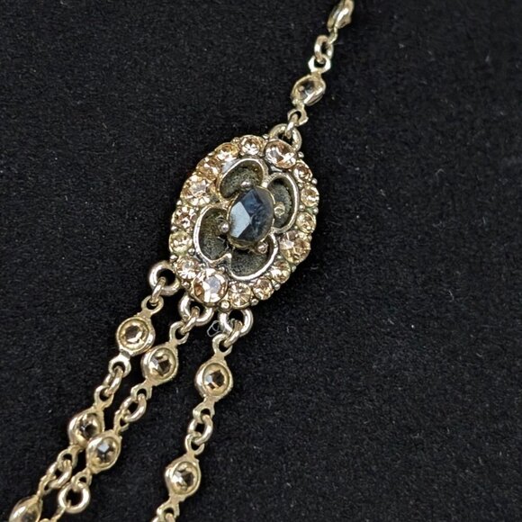 Vintage Monet Dainty Rhinestone Necklace - Picture 5 of 9